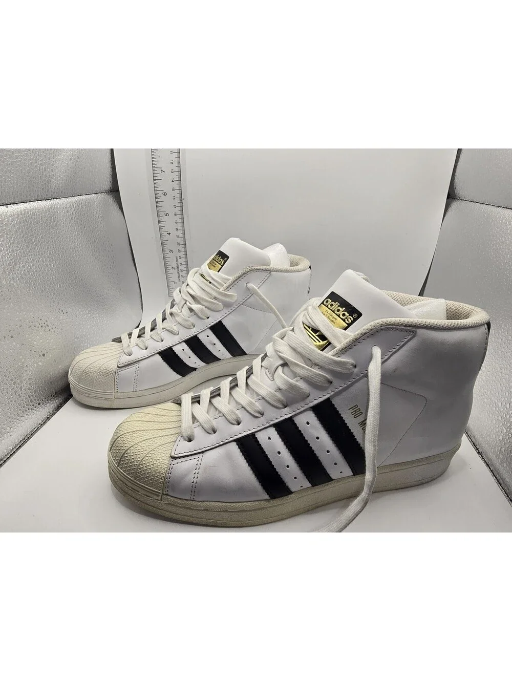 Adidas Men's US Size 7.5 Pro Model High Top Sneaker White